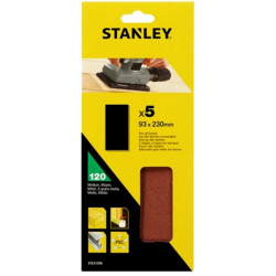 Hoja Lija Stanley Orbital No Perforadas 093x230mm Gr120 Ma 5