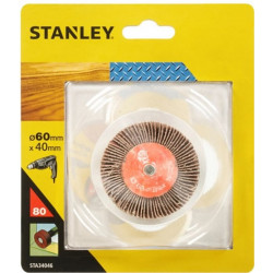 Cepillo Para Taladro Hojas Lija 060x040mm Gr80 Stanley