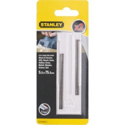 Cuchilla Cepillo Elec. Revers. 75,5mm Ancho Tct Stanley 2 Pz