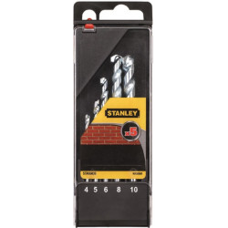 Broca Piedra 4-5-6-8-10mm Stanley 5 Pz