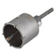 Corona Perfor. Hormigon 6 Dientes Ø068mm/46mm Sds Plus Wolfc