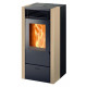 Estufa Pellets 47,5x44,8x100cm 8kw Crem Living 80 Elledi