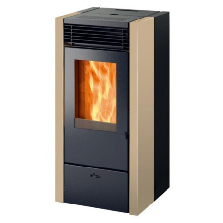 Estufa Pellets 47,5x44,8x100cm 8kw Crem Living 80 Elledi