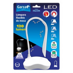 Flexo Sobrem 120lm 6000k Bl Led Usb/pilas Falcon Garza