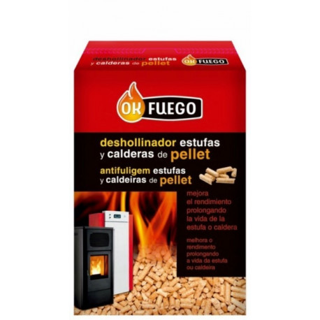 Deshollinador Estufa Caldera Pellet 1,5kg Ok Fuego