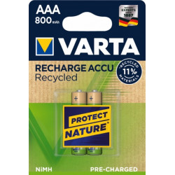 Pila Recargable Lr03 Aaa 800ma Varta 2 Pz