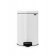 Cubo Bas. C/pedal 20l Cub.extr. Inox Bl Newicon Brabantia