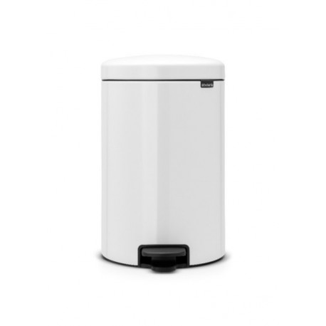 Cubo Bas. C/pedal 20l Cub.extr. Inox Bl Newicon Brabantia