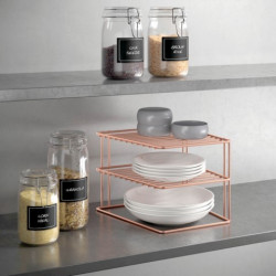 Estante Coc Rinconera 25x25x19cm In. Palio Copper Metaltex