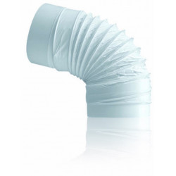Codo Extraccion Aire Redondo Flexible 120mm Ign/aut Pp Bl Si