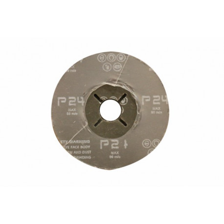Disco Lija Fibra Corindon 115x22 Mm Amoladora Gr 24 Nivel