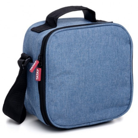 Bolsa Porta Alimentos 4 Hermeticos Casual Denim Blue Az Poli