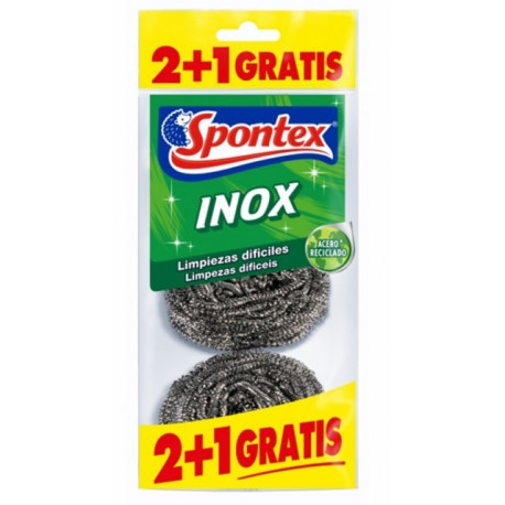 Estropajo Limp 6,5cm Inox Spontex 3 Pz