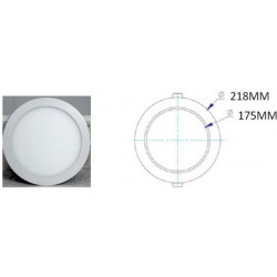 Foco Downlight Led 20w 4000k-bl Sup. Rdo Gort