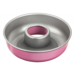 Molde Horno Savarin 28cm Alu Rosa Fackelmann