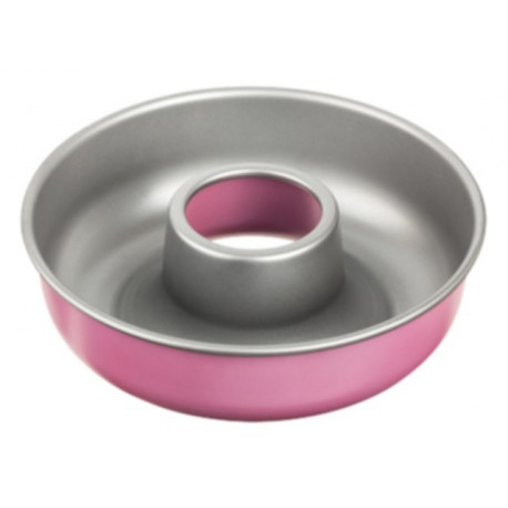 Molde Horno Savarin 28cm Alu Rosa Fackelmann