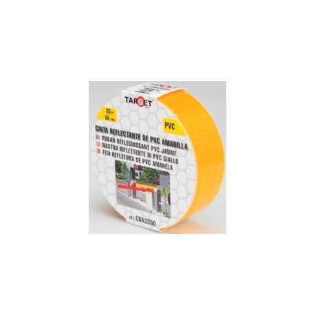 Cinta Adh 50mmx 33mt Señalizacion Reflectante Pvc Ama Target