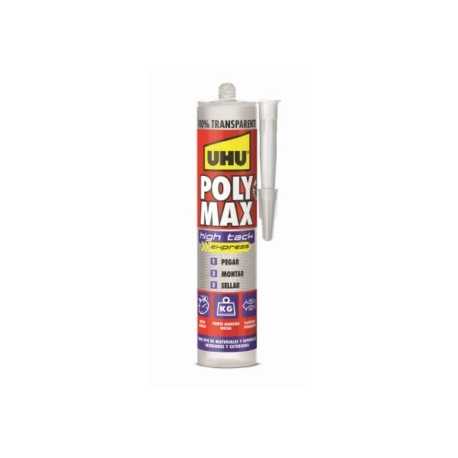 Adhesivo Sellador Polim 300 Gr Tra Poly Max High Tack Uhu