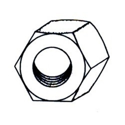 Tuerca Hexag. 934 M10 Cinc Nivel 6 Pz