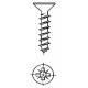 Tornillo R/mad. 03,5x30mm Cinc Nivel 18 Pz