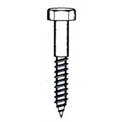 Tornillo Barraquero 571 06x50mm Cinc Nivel 7 Pz