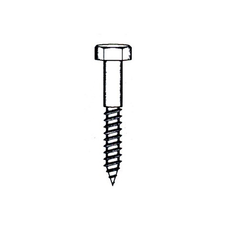 Tornillo Barraquero 571 06x60mm Cinc Nivel 5 Pz