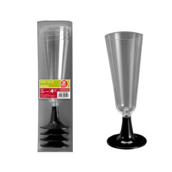 Copa Desechable Cava 150ml Pl Tra 4 Pz