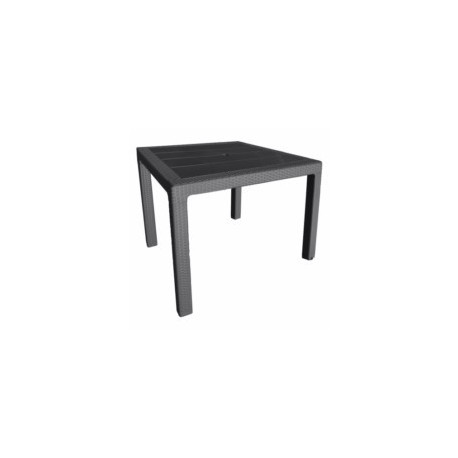 Mesa Jard 80x80x72cm. Ratan Antr. Tecnopolimero+fibra De Vid