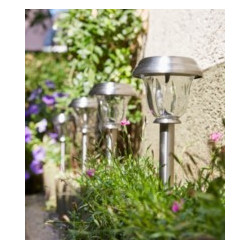 Baliza Ilumin Luminaria Solar Cristal/inox Pulzar Luxform