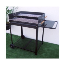 Barbacoa Carb 115x55,5x95cm 2 Parrillas C/rda A/car Xl Doble