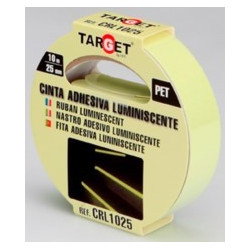 Cinta Adh 25mmx 10mt Señalizacion Luminiscente Pet Target