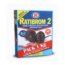 Raticida 10bol X 100gr Cebo Fresco Ratibrom-2 D01.370 1 Kg