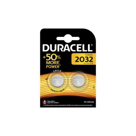 Pila Boton 2032 Duracell 2 Pz