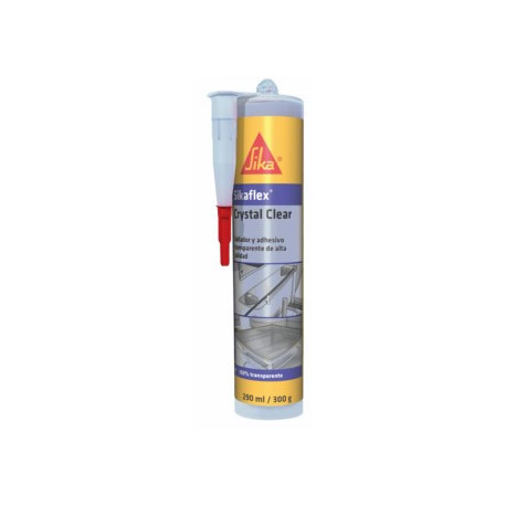 Adhesivo Sellador Polim 290 Ml Tra Sika El Sikaflex Crystal