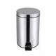 Cubo Bas. C/pedal 12lt Ø21x32cm Cub.extr. Inox Vivahogar