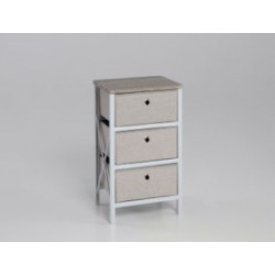 Cajonera Orden 60x41x32cm Armable Madera / Tela Gr Closet No