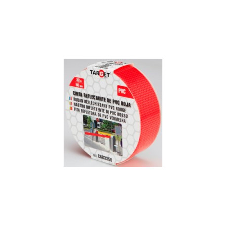 Cinta Adh 50mmx33mt Señalizacion Target Pvc Ro Reflectante C