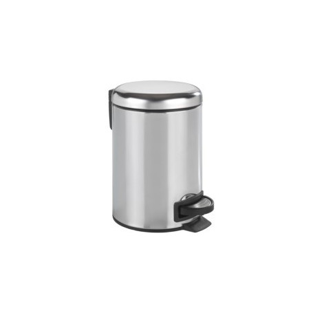 Cubo Baño C/pedal 3lt-17x25cm Inox Leman Wenko