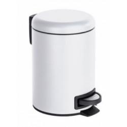 Cubo Baño C/pedal 3lt-17x25cm Ac Bl Leman Wenko