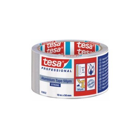 Cinta Adh 50mmx 10mt 50micras Aluminio Pla Tesatape 0
