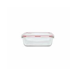 Hermetico Alimen. Rect 840ml Vidrio Iris 1 Pz