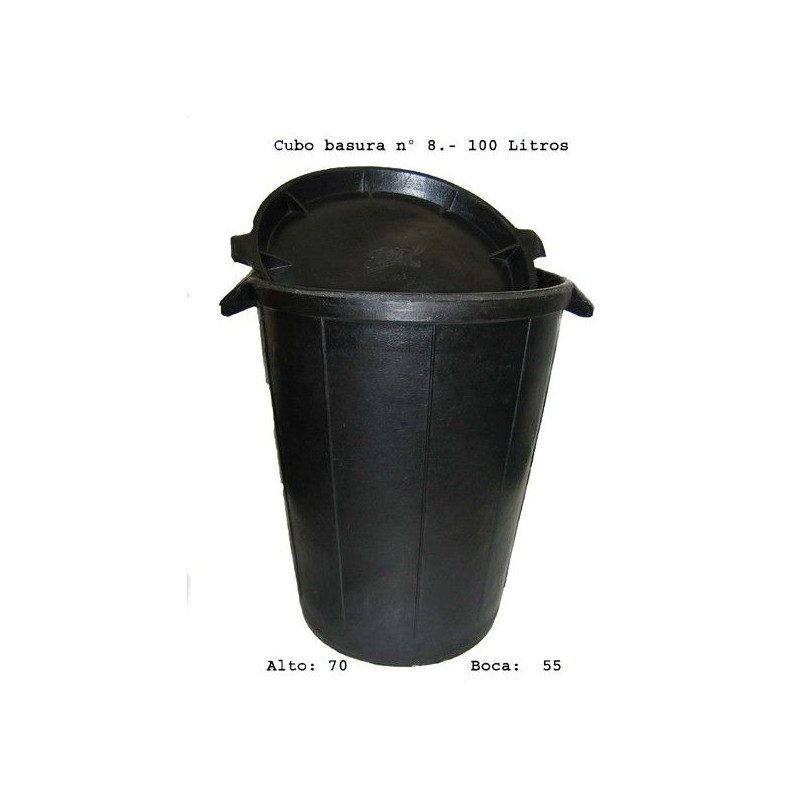 Cubo Basura Goma Fiel S/tapa De 100 L Unidad - Masferreteria