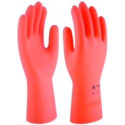 Guante Quimico Xl10 Nat. Floc. Protex Latex Nar 3l 0