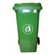 Contenedor Bas. 240 Lt C/rued Natuur Pl Verde Tapa Nt125870