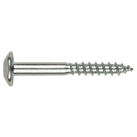 Tornillo Inviolable 07x090mm Cabeza Red. Cinc Index 100 Pz