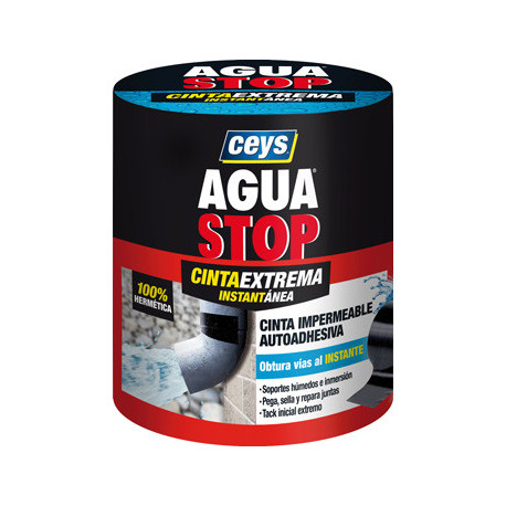 Cinta Adh 100mmx1,5mt Fuga/grie Impermeable Tra Aguastop Cey