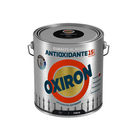 Esmalte Antioxi. Forja 2,5 Lt Ne Ext. Titan Oxiron Al Agua