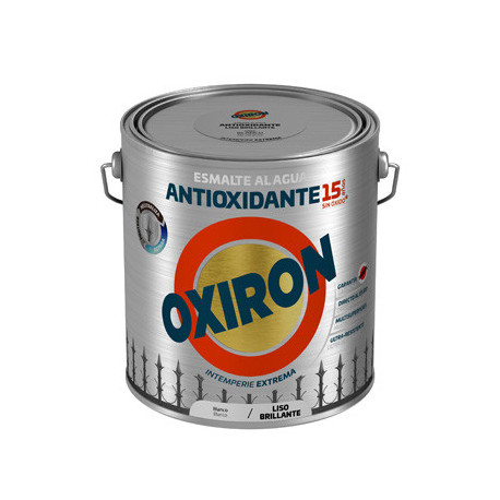 Esmalte Antioxi. Bri. 2,5 Lt Bl Ext. Liso Titan Oxiron Al Ag