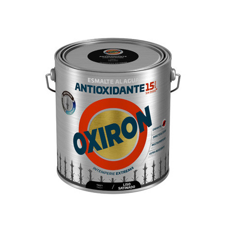 Esmalte Antioxi. Sat. 2,5 Lt Ne Ext. Liso Titan Oxiron Al Ag