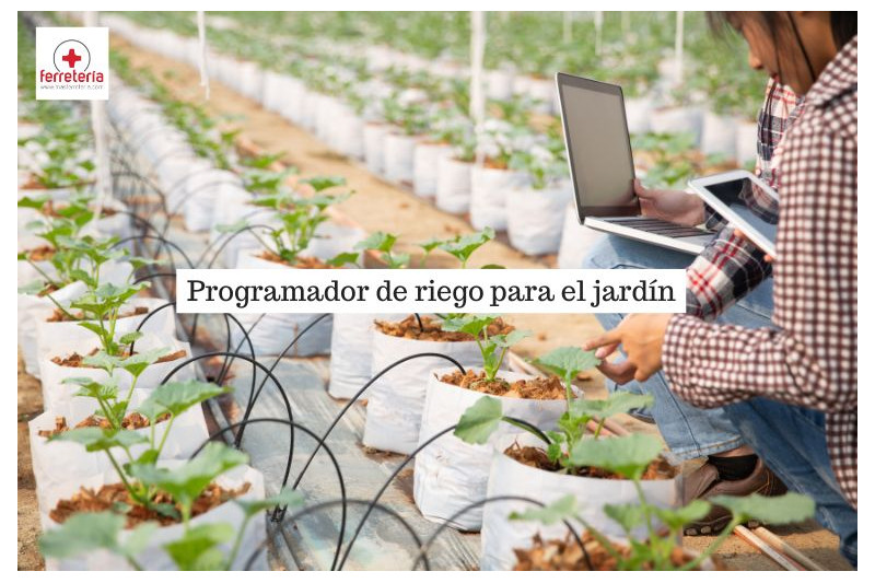 Programador de riego para ahorrar agua y mejorar el cuidado del jardín